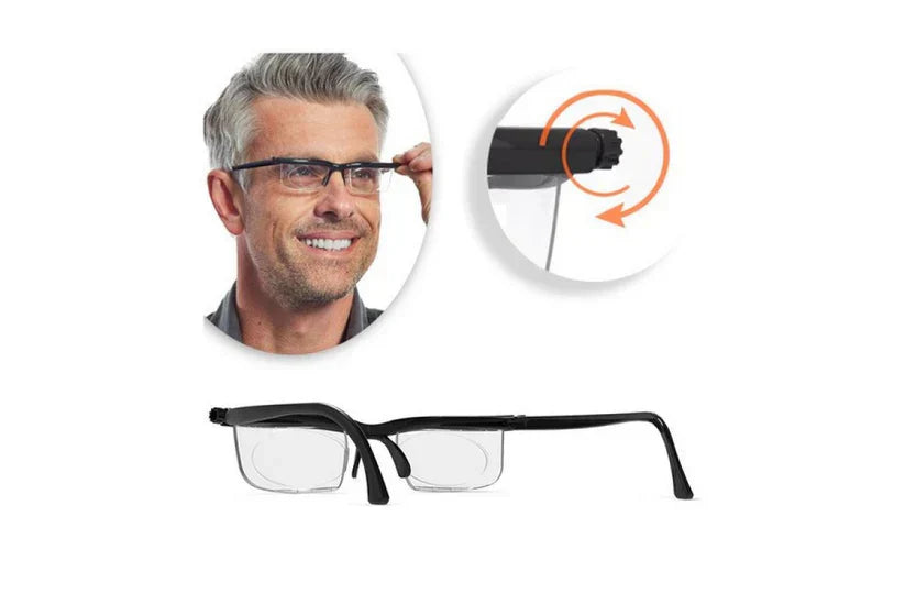 Adjustable Focus Glasses for Near and Far Sight